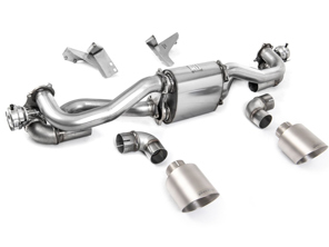 Milltek Sportuitlaatdemper met titanium afwerking. Porsche 718 Cayman GT4 / Boxster GTS 4.0L - 982251053E, 982251053K, 982251053F, 982251053H, 982251053D, 982251053G - SSXPO159