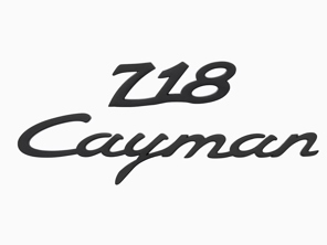 Porsche Zweiteiliges Magnetset mit Logo – 718 Cayman - WAP0502060PCAY