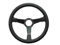 Volant Eau Rouge Air Cooled Cuir avec coutures parallèles ou croisées 350 mm. Porsche911/964/993/924/944/968/928. - 74112, 7411