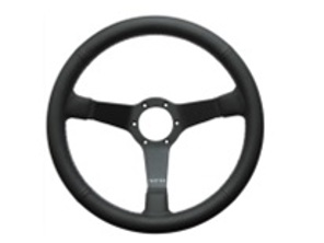 Volant Eau Rouge Air Cooled Cuir avec coutures parallèles ou croisées 350 mm. Porsche911/964/993/924/944/968/928. - 74112, 7411