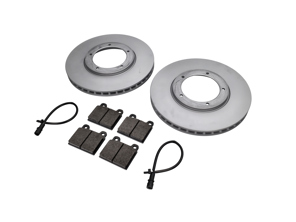Remblokken VOOR en remschijfpakket. Porsche 911 3.2L 1984-89 - 91135104123, 91135195011, 94461221105, 91135195006, 91135195001, 91135195002, 91135195008, 90135199700, 91135193800, 91135194401, 91135194405, 91135195000, 92335190100, 94435195006, 91135194901, 99361296501, 99361296502, 99361296500, 1697301300, 1697302800