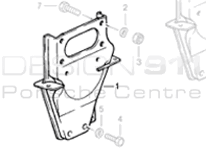 Motorhalterungskonsole. Porsche 911 1984-89 - 93011501709 - 93011501709
