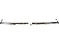 Zierleisten-Set für vordere Stoßstangenabdeckung, Chrom. Mercedes SL R107 / SLC C107 *Dansk - 1078850601, 1078850602 - A1078850601, A1078850602