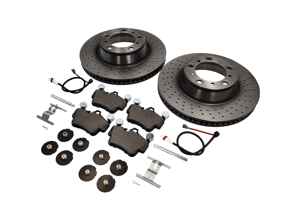 Paquete Pastillas y Discos de Freno TRASEROS Porsche 997 3.8L C4S - 99635240X02BRE, 99635240X02, 95535296000, 99761275402, 99635208600, 99635208602, 99735193907BRE, 99735193907, 90026904701, 99906705009