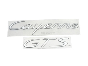 CAYENNE GTS - Rear Badge - 955.559.039.00.4W9, 955.559.040.00.4W9, 955559039004W9, 955559040004W9