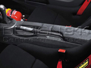 Mittelkonsole hinten in Alcantara. Porsche 997 Coupé / 987C Cayman - 99704480400