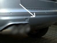 Heckschürzensatz unten im Turbo-Look. Porsche 955 Cayenne - 95550552104, 95550545002, 95550544902
