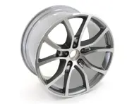 Front 21-inch Exclusive Design Alloy Wheel in Platinum Silver. Porsche 9YA Cayenne - 9Y0601025BHOU7, 9Y0601025BH, 9Y0601025POU7, 9Y0601025P