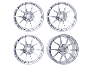 Titan 7 Forged T-P5 Split 5 Spoke Alloy Wheel Set 18" Heritage Silver. Porsche 987/981/718 - TP501890048513071HS, TP501810035513071HS