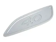 Rear spoiler end cap with inscription 4.0. Porsche 991 GT3 - 99151256584G2X, 99151256684G2X