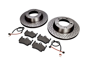 REAR Brake Pads and Brake Disc Package Porsche 987 Boxster / 987C Cayman - 98735240101, 98735293903, 98761267601, 98735240101BRE, 98735293903BRE
