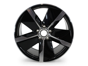 Cerchio posteriore in lega da 21 pollici Exclusive Design in Jet Black metallizzato per Porsche Taycan - 9J1601025RC9X, 9J1601025ADC9X, 9J1601025, 9J1601025QC9X, 9J1601025ACC9X
