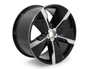 Cerchio posteriore in lega da 21 pollici Exclusive Design in Jet Black metallizzato per Porsche Taycan - 9J1601025RC9X, 9J1601025ADC9X, 9J1601025, 9J1601025QC9X, 9J1601025ACC9X