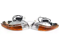 Kit indicatori di direzione e lente anteriore con lente cerchio CROMATA Porsche 911 - 91163194301, 91163194401, PCG63193520, PCG63193620, 91163197000, 91163197001