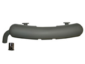 Auspuff Schalldämpfer / Schalldämpfer Heckbox. Porsche 914/6 2.0L 6 Zyl. 1970-73 - 91.405, 91405, 1620600200, 90111101111 - 91.405, 1620600200