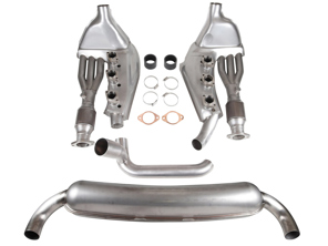 Échappement sport avec kit de conversion de convertisseurs catalytiques. Porsche 911 3,2 litres 1984-89 - 93011104300, 93021102901 - 1620802810