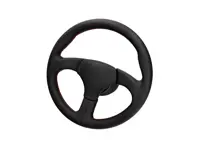 Sportlenkrad ohne Airbag Schwarz mit roten Nähten. Porsche 911 / 959 - 000043161158YR