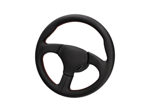 Volante sportivo senza airbag Nero con cuciture rosse. Porsche 911/959 - 000043161158YR