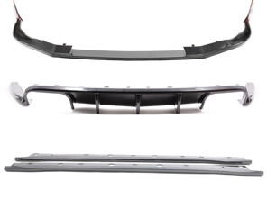Aerokit in fibra di carbonio per paraurti standard di Rennline. Porsche 991.1