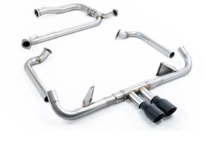 Milltek sportuitlaat met vervangende katalysator en zwarte Cerakote-afwerking. Porsche 718 GTS 2.5L - 982251052E, 982251052F, 982251052G, 982251052J, 982251052L, 982251051D, 982251051K, 982251051F, 982251051G, 982251051J, 982251051L - SSXPO145