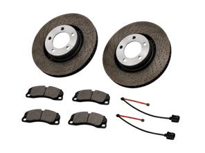 Front Brake Pad And Brake Disc Package. Porsche 992.2 Carrera 2 - 9P1615301J, 9P1615302J