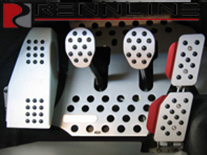 Rennline REV2 4 Piece Pedal Set Rubber Grip. Porsche 914 Manual - A12.2.P6052, A122P6052