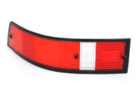 Lente indicatore posteriore rossa con bordo nero. Porsche 911 73-89 USA spec - 91163195100, 91163195200 - URO-004163, URO-004164, TMP-9447B, TMP-9448B