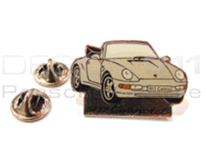 Anstecknadel 'Porsche 911 Cabriolet' Weiß
