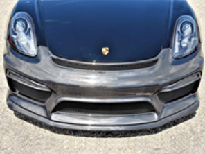 Pare-chocs avant et becquet en fibre de carbone. Porsche 981 Cayman GT4 - 981505010 - SF/C/981-505-010