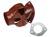 Heat exchanger heater flap, Red. Porsche 911 65-86 - 90121100823, 90121100723, 1623200970, 1623200980, 90.001OE, 90.002OE, 90121100722, 90121100822 - 1623200970, 1623200980