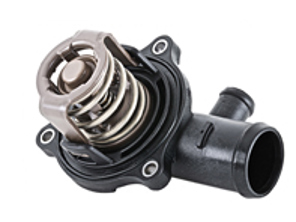 Boîtier de thermostat de pompe à eau avec insert et joint. Porsche 957 Cayenne Diesel - 95510603200