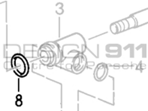 Schalthebellager O-Ring. Porsche 911 87-89 G50 GETRIEBE - 99970192340