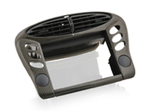 Grille d'aération centrale en carbone. Porsche 986 Boxster >>2002 - 00004480148, 00004480087