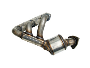 Abgaskrümmer mit Katalysator OE. Porsche 987 Boxster / 987C Cayman - 98711310705, 98711310805, 98711310703, 98711310803