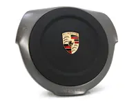 Sport steering wheel airbag unit, in Leather. Porsche 987 Boxster / 987 Cayman / 997.2 - 99780308927A34, 99780308927, 99780308932A34, 99780308922A34