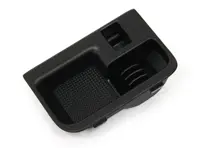 Insert de console centrale, noir satiné. Porsche 997 / Boxster / Cayman - 9975535750201C