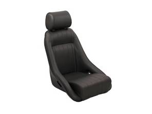 Corbeau Classic-Sitz. Aus schwarzem Vinyl. Porsche 911 / 964 / 968 / 944 - 120804, 120804/W