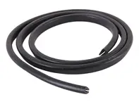 Guarnizione in gomma per guida alzacristalli. Porsche 356 - 64454249141