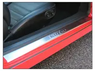 Ensemble de plaques en acier inoxydable Rennline avec logo TURBO. Porsche 944/924/968 - SP11