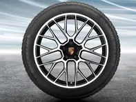 Llantas de aleación Macan RS Spyder de 20' y neumáticos de invierno Porsche original - 95B044631H, 95B044641H
