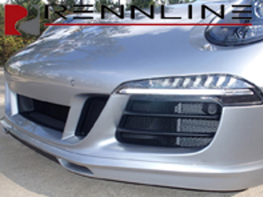 Kit griglia in rete metallica per paraurti anteriore Rennline nero. Porsche 991.1 2012-16 - E100011112, E100012112, E100014112, E157.152, EE157152