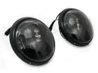 Headlamps with built in LED Internals RHD Clear Lens Porsche 911/964 - Black edition - 91163111298, 91163111398, 91163111498, 91163111598