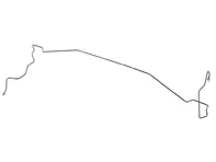 Linea del freno, destra. Porsche 997.2 C4/C4S - 99735517611