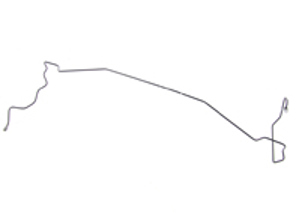 Linea del freno, destra. Porsche 997.2 C4/C4S - 99735517611