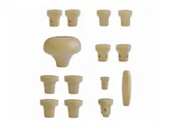 Knoppenset dashboard, BEIGE. Porsche 356A 1955-1959 - PCG35655200500, 64455281100500, 64455285300500, 64455283100500, 64455282101500