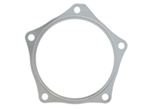 Turbocompresseur au joint du convertisseur catalytique d'échappement. Porsche Cayenne Turbo - 95511111320, 016.951