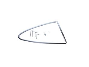 Cornice finestra 1/4 cromata, DESTRA. Porsche 911 68-77 Coupé - 90154301625