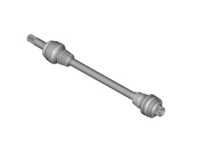 Driveshaft, Rear. Porsche 9YA.1 Cayenne V6 2018-23 / 9YA.2 Cayenne V6 2023>> - 958501203B, PAD501203, PAB501203F, 4M4 501 203H