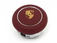 Steering wheel air bag in Bordeaux Red. Porsche 991 - 9P1880201ROG6, 9P1880201R, 9P1880201L, 9P1880201LOG6