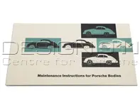 Instructions d'entretien en ANGLAIS. Porsche 356 A 55-63 - PCG460520